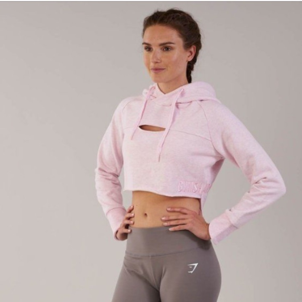 Gymshark Raw Edge Cropped Hoodie